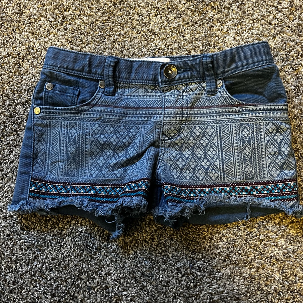 Roxy Girls Sz 7 Denim Shorts